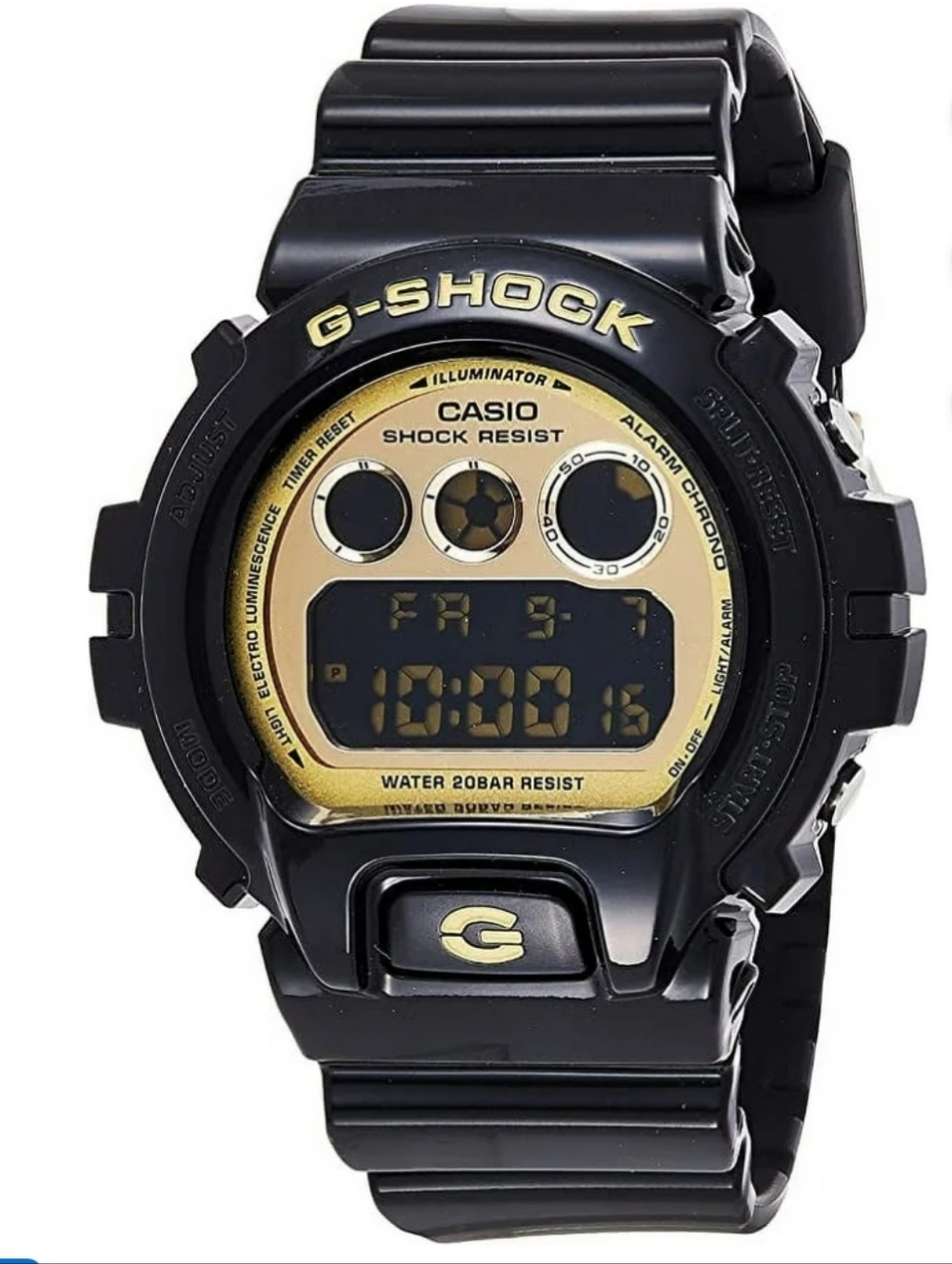 Casio G Shock GW 6900CB 1DS NWT Black Gold Digital Watch